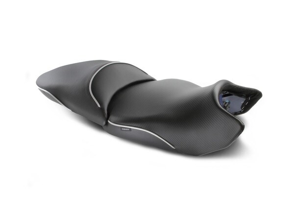 Check out the World Sport Performance Motorcycle Seats with CFX and Silver Welt for the BMW R 1300 GS.